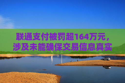 联通支付被罚超164万元，涉及未能确保交易信息真实、完整、可追溯等违法行为