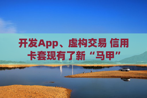 开发App、虚构交易 信用卡套现有了新“马甲”  第1张 开发App、虚构交易 信用卡套现有了新“马甲”  第1张