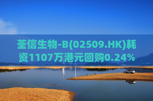 荃信生物-B(02509.HK)耗资1107万港元回购0.24%股份