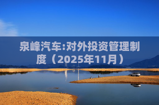 泉峰汽车:对外投资管理制度（2025年11月）