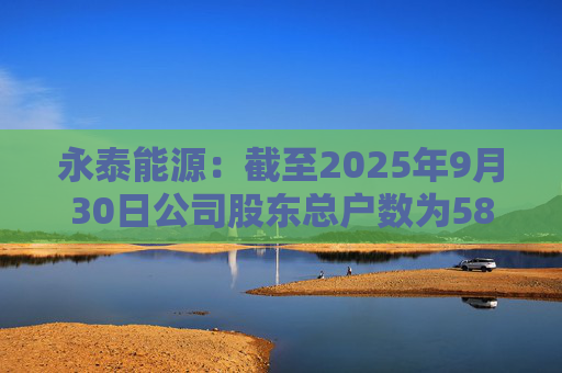 永泰能源：截至2025年9月30日公司股东总户数为58.87万户
