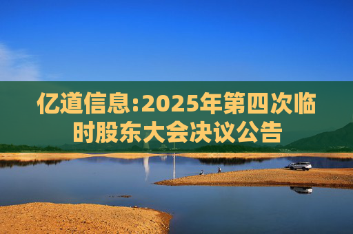 亿道信息:2025年第四次临时股东大会决议公告