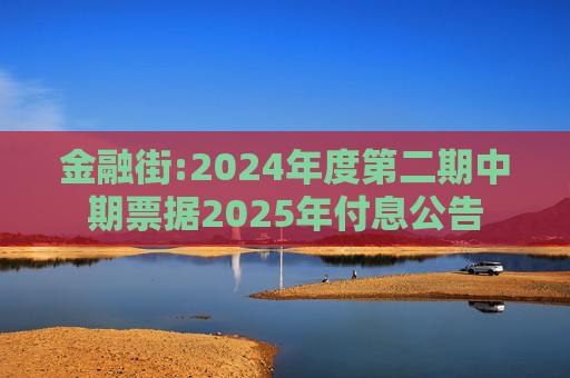 金融街:2024年度第二期中期票据2025年付息公告