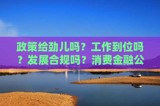 政策给劲儿吗？工作到位吗？发展合规吗？消费金融公司这么说