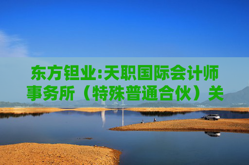 东方钽业:天职国际会计师事务所（特殊普通合伙）关于宁夏东方钽业股份有限公司申请向特定对象发行股票的审核问询函的回复（二次修订稿）  第1张