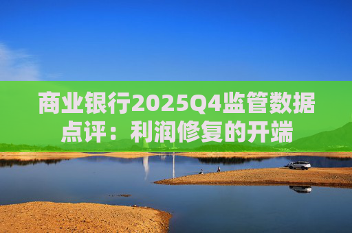 商业银行2025Q4监管数据点评：利润修复的开端