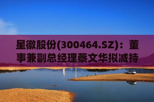 星徽股份(300464.SZ)：董事兼副总经理蔡文华拟减持20.25万股