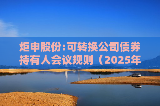 炬申股份:可转换公司债券持有人会议规则（2025年5月修订）  第1张