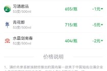 酒价内参11月13日价格发布：洋河梦之蓝M6+终端零售价微涨