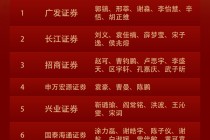 第七届新浪财经金麒麟房地产行业最佳分析师：第一名广发证券