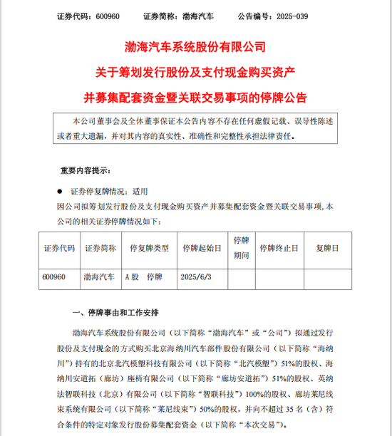 A股重大资产重组,停牌!  第2张 A股重大资产重组,停牌!  第2张