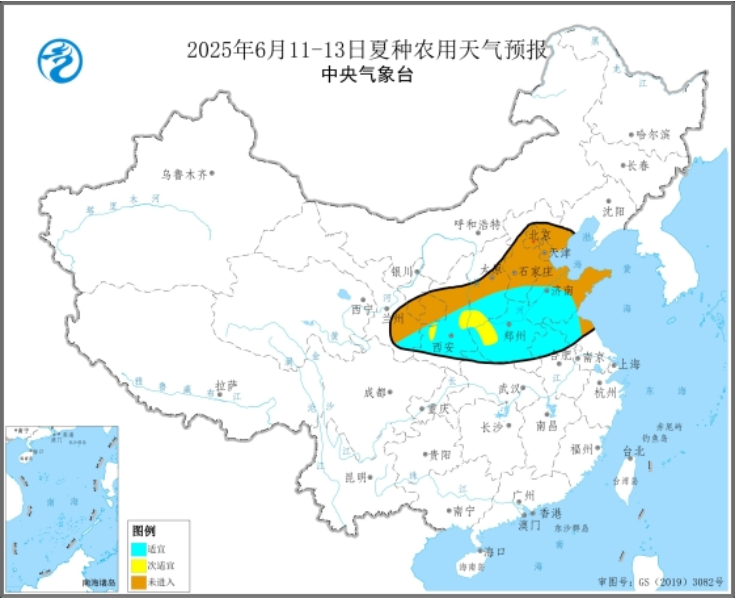 麦收区天气晴好利于收获 但部分地区墒情持续偏差需造墒播种  第5张 麦收区天气晴好利于收获 但部分地区墒情持续偏差需造墒播种  第5张