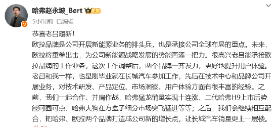 长城欧拉总经理换帅 吕文斌接棒能否解开月销连降困局？  第3张