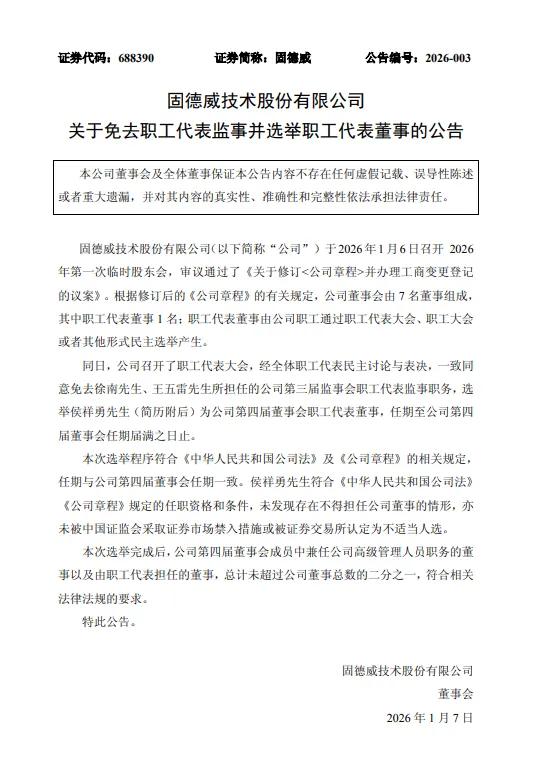 固德威人事变动，80后营销专才进入董事会  第1张
